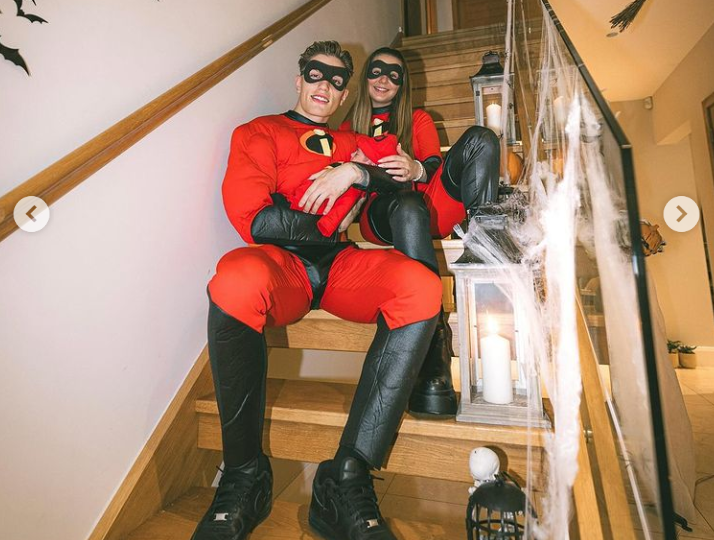 Alejandro Garnacho And Partner Eva Garcia Dressed Up As The Incredibles For Halloween