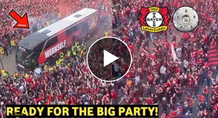 Hysteria Liquor Showersinside Bayer Leverkusen Celebrations After Bundesliga Title Win Video 